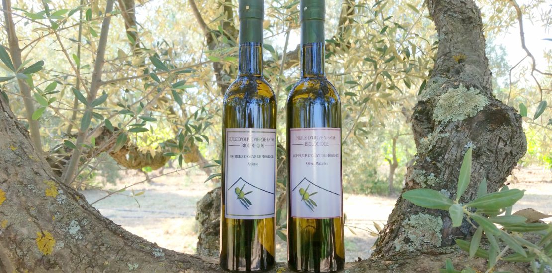 Huile d'olive biologique et AOP Provence Ardente et olives maturées